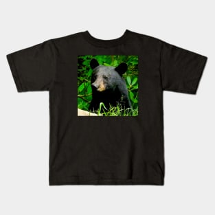 Blue Ridge Mountains Wild Black Bear Kids T-Shirt